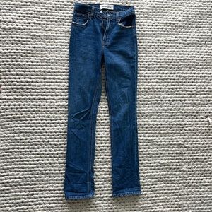 Reformation Liza Ultra high rise skinny straight jean; size 23
